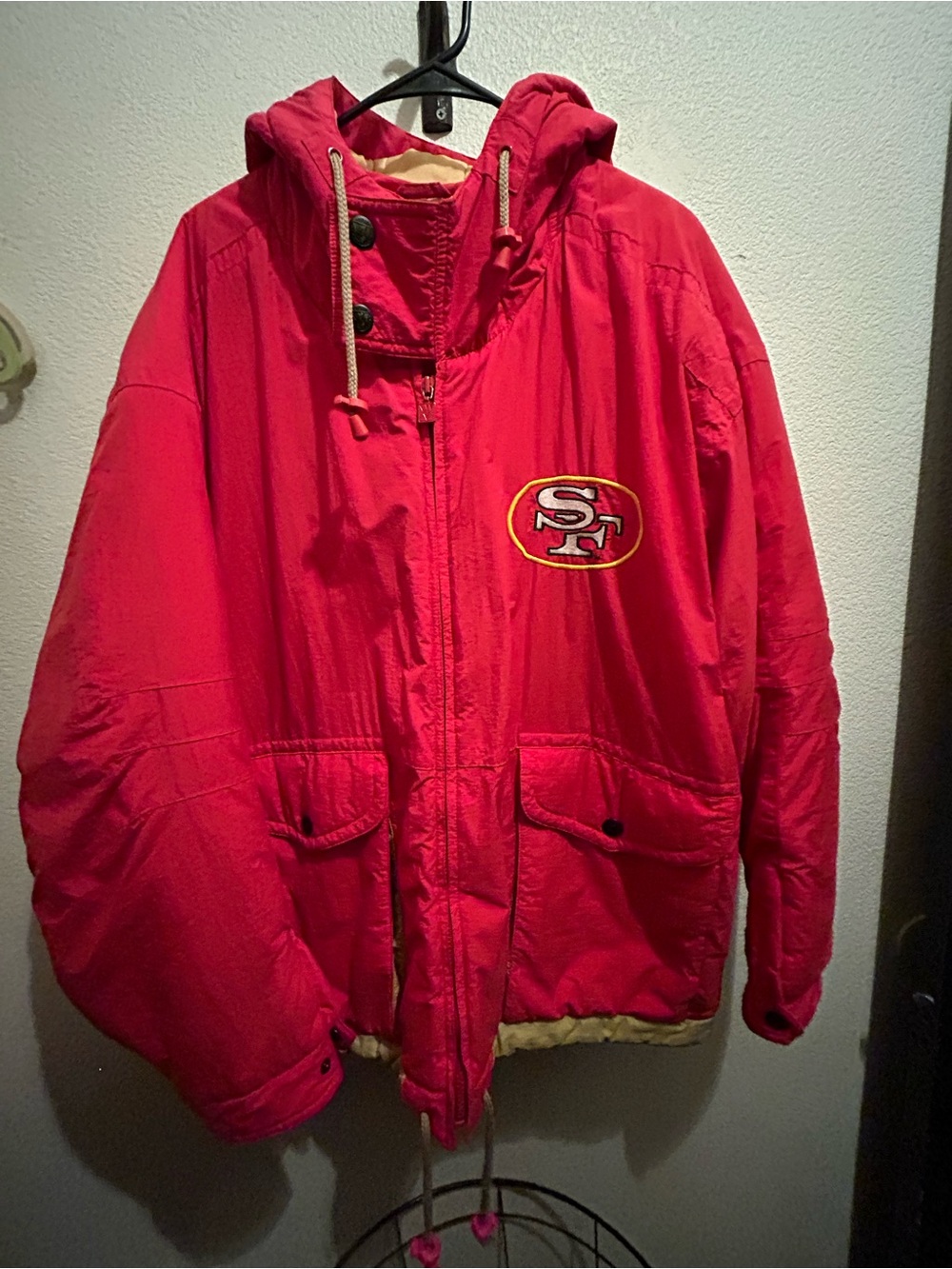 90s vintage San Francisco 49ers puffer parka
